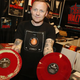 Spencer Hickman shows off his bloody wares at MondoCon. (Photo by Jack Plunkett)